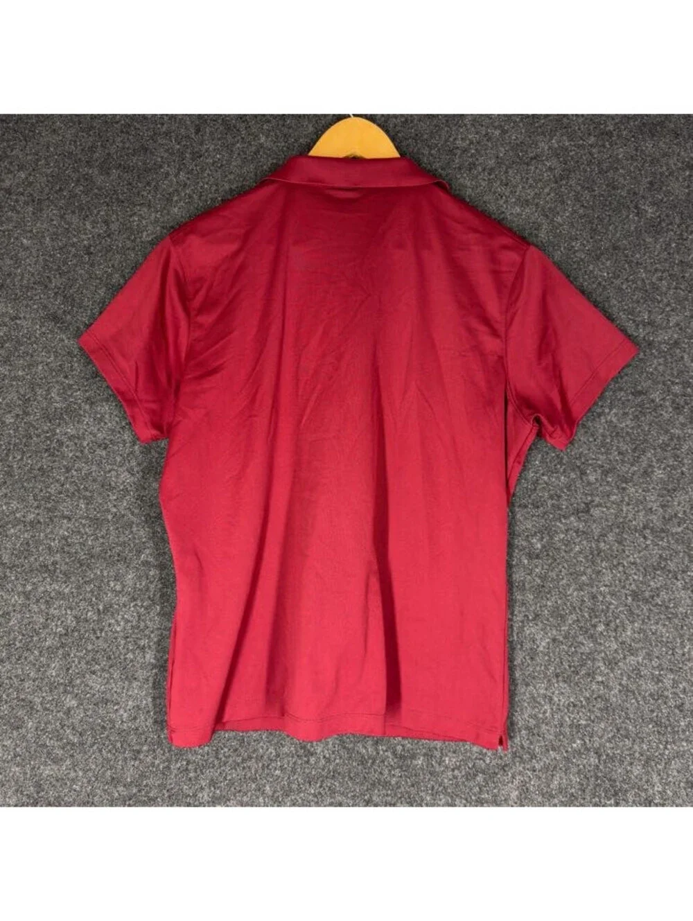 Nike Activewear Polo Shirt Women 2XL Red Button Collared Short Sleeve Dri Fit
